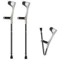 Crutch Folding Elbow, Aluminum Alloy, Elbow, Folding Adult Elbow Forearm Crutches, Collapsible Medical Arm Cuff Crutch Walker With Height Adjustable, Portable Lightweight Aluminum Alloy,2pcs