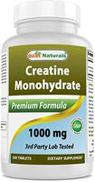 BEST NATURALS Creatine Monohydrate 1000 mg 240 Tablets, 0.02 Pound