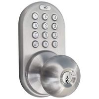 MiLocks TKK-02SN Tkk-Sn Digital Door Knob Lock with Electronic Keypad for Interior Doors, Satin Nickel