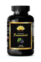 Anti Aging Products - Pure RESVERATROL Supplement 1200 mg - Resveratrol Supreme - 1 Bottle 60 Capsules