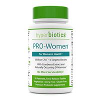 PRO-Women: Probiotics for Women with Cranberry Extract & 100% Naturally-Occurring D-Mannose - 15x More Effective Than Capsules with Patented Delivery Technology - 30 Once Daily Time Release Tablets