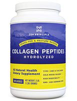 Extra Large Grass-Fed Collagen Peptides 3 lb. Custom Anti-Aging Hydrolyzed Protein Powder for Healthy Hair, Skin, Joints & Nails. Paleo and Keto Friendly, GMO and Gluten Free, Pasture-Raised Bovine.