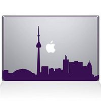 The Decal Guru 2076-MAC-12M-LAV Toronto Cityscape Decal Vinyl Sticker, 12" MacBook, Lavender
