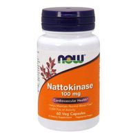 Nattokinase, 100 mg, 60 Vcaps by Now Foods (Pack of 4)