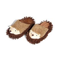 Fivtyily 1 Pair Microfiber Mop Slippers Chenille Dusting Cleaning Slippers