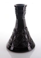 SALE NEW BLACK LARGE PYRAMID VASE Hookah Shisha Narguile for Water Smoking Pipe