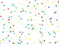 Pack of 100, Primary Dots 4 x 2 x 9" Cello Bags 1.2 Mil Great for Birthdays