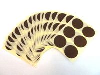 Minilabel 102 Labels , 25mm Diameter Round , Colour Code Stickers Dark Brown