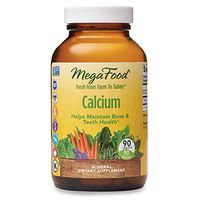 MegaFood, Calcium, Supports Healthy Bones and Teeth, Mineral Supplement, Gluten Free, Vegan, 90 Tablets (90 Servings)