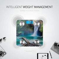 Beautiful Deep Forest Waterfall Weighing Scales for People Body Scale Digital Weight Most Accurate Bathroom Scales Tracks 8 Key Compositions Analyzer Sync with Fitness Apps 400 Lbs
