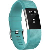 Fitbit Charge 2 Heart Rate + Fitness Wristband, Teal, Small (5.5 - 6.7 Inch) (Renewed)