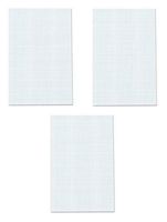 Ampad Quadrille Double Sided Pad, 11 x 17, White, 4x4 Quad Rule, 50 Sheets, 3 Pads, 150 Sheets Total (22-037)