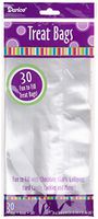Darice 30-Piece Treat Bags, 4 by 9-Inch, Clear