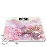 USB Charging Bathroom Scales Household Adult Accurate Human Body Scale Electronic Weighing Meter to Lose Weight,Pink Charging
