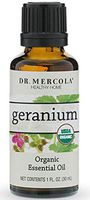 Dr. Mercola Organic Geranium Essential Oil (1 fl oz.), 100% Pure, non GMO, USDA Organic