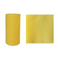 Elinnee Dishwashing Sheet, Daily Disposable Scrubber Dish Towel, Multipurpose for dishwashing, House Cleaning and Camping, Yellow Color (50 Sheets/Roll)