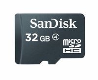 SanDisk 32GB MicroSDHC Class 4 Card SDSDQ-032G-A11M