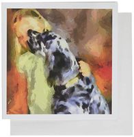 English Setter with Child Blank Note Cards - Set of 6 with Envelopesby DoggyL.