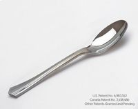 Reflections Heavyweight Plastic Serving Spoon, 10-Inch, Silver (6 packs of 10-Count)