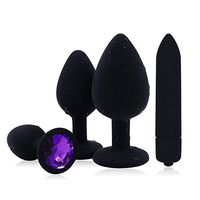 4PCS Female Enema Kit Heart Shaped BūttPlugs Douche System for Couples