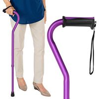 Vive Walking Cane - for Men & Women - Portable, Adjustable Offset Balance Stick - Lightweight & Sturdy Mobility Walker Aid for Arthritis, Elderly, Seniors & Handicap (Purple)