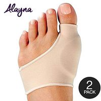 Alayna Bunion Corrector and Bunion Relief Sleeve with Gel Cushion Pads Splint Orthopedic Bunion Protector for Men and Women - Hallux Valgus Realignment - Stop Bunion Pain - Size Medium (2 PCS)