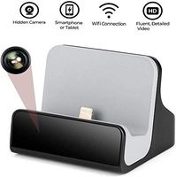 WiFi Hidden Spy Charger Dock Camera with Motion Detection and Invisible Lens, Video Recorder for Home Security and Surveillance(IOS Charger)