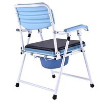 Bath chair Bath Chair With Back Of A Chair For The Handicapped, Old Man, Pregnant Woman, Portable Toilet, Non-slip Aluminum Alloy Folding Bath Chair With Armrest, Bath Chair Can Bear 200kg shower benc