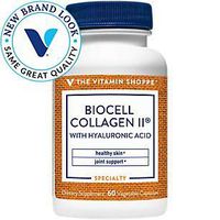 The Vitamin Shoppe Biocell Collagen II with Hyaluronic Acid 1000mg, Supports Skin and Joint Health, Promotes Joint Comfort and Stimulates Cartilage Producing Cells (60 Vegetable Capsules)