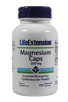 Life Extension Magnesium Capsules 500mg, 100-Count