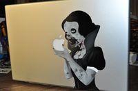 Zombie Princess Decal for 15" Macbook - vinyl sticker