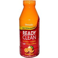5 Pack - Detoxify Ready Clean Herbal Cleanse 16 Fl Oz Orange Flavor with Free Im Baked Bro and Doob Tubes Sticker