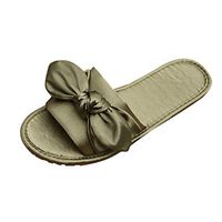 Women Slides Fashion Soft Sole Home Bathroom Slippers Beach Sandals Lightweight Cozy Bedroom Shoes Army Green