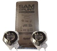 Black SAM Splint Kit - 36" Flat SAM Splints & 2" x 5yds Black Cohesive Wraps (1 Splint/2 Wraps)