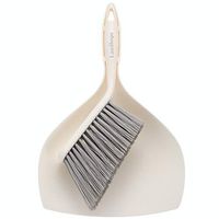LandHope Dustpan and Brush Set for House Floor Sofa Office Desk Cleaning Ergonomic Brush Design (White)
