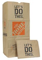 Home Depot Heavy Duty Brown Paper 30 Gallon Lawn and Refuse Bags for Home and Garden (15 Lawn Bags)