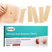 Silicone Scar Removal Sheets, Professional Silicone Scar Removal Sheets, Soften and Flatten Keloid, C-Section, Hypertrophic, Surgical Scars and More Reusable and Washable, 7 Sheets