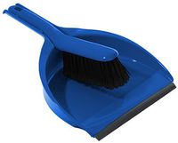 Cleenol Plastic Dustpan And Brush Blue