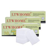 LTWHOME Magic Cleaning Sponge Multi-Functional Melamine Foam Extra Durable 90mm X 60mm X 30mm(Pack of 30)