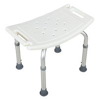 Mecor Medical Bathtub Stool Seat Adjustable 6 Height Bathtub Chair Bath Bench with Anti-Slip Rubber Tips, Rectangle