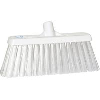 Vikan 29155 Heavy Duty Block Sweep Floor Broom Head, PET Bristle Polypropylene, 12-3/4", White