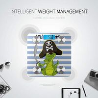 Cruel Cartoon Crocodile Digital Scale Body Weight Electronic Weight Scale Smart Body Fat Scale Tracks 8 Key Compositions Analyzer Sync with Fitness Apps 400 Lbs