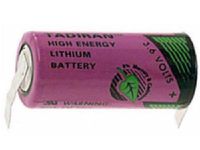 Tadiran TL-5955/S 3.6V 2/3 AA 1.5 Ah Lithium Battery w/Tabs (ER14335)