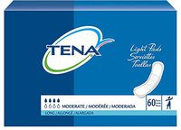 TENA® Light Bladder Control Pads-Absorbency Moderate Style Long - Case of 180