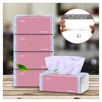 Hstore Facial Tissues,3-Ply Skin-Friendly Soft Tissues Recycled Paper Natural Tree Free Paper 100 Count 4Packs,No Fragrance