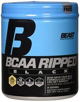 Beast Sports Nutrition – BCAA Ripped Black – Instantized BCAA – Rapid Dispersion – Recover Faster – Burns Fat – Zero Caffeine – Iced Coffee Flavor – 20 Servings