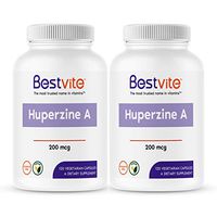 Huperzine A 200mcg (240 Vegetarian Capsules) (2-Pack) - No Stearates - No Flow Agents - Vegan - Non GMO - Gluten Free