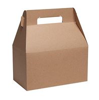 Gable Boxes, X-Large 9x5x10 Size, Set of 6 (Natural Kraft)