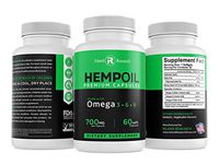 (2-PACK) Hemp Oil Capsule Pills - 40,000MG of Pure Hemp Extract - Pain, Stress & Anxiety Relief - Natural Sleep & Mood Support - Made in The USA - Extra Strength, Maximum Value - Rich in Omega 3, 6, 9