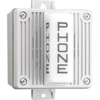 WHEELOCK UTA-WH-VPS UTAWHVPS, ORDER CODE 6348, UNIVERSAL TELEPHONE ALERT WITH STROBE, REQUIRES 115 VAC POWER FOR STROBE AND PIEZO OPERATION, AND TELEPHONE RING TRIGGER VOLTAGE FOR ACTIVATION VIA 24 VD